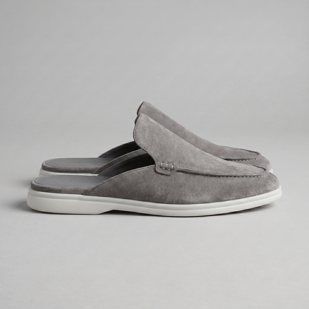 David | Stylish Backless Loafer Mens Slippers