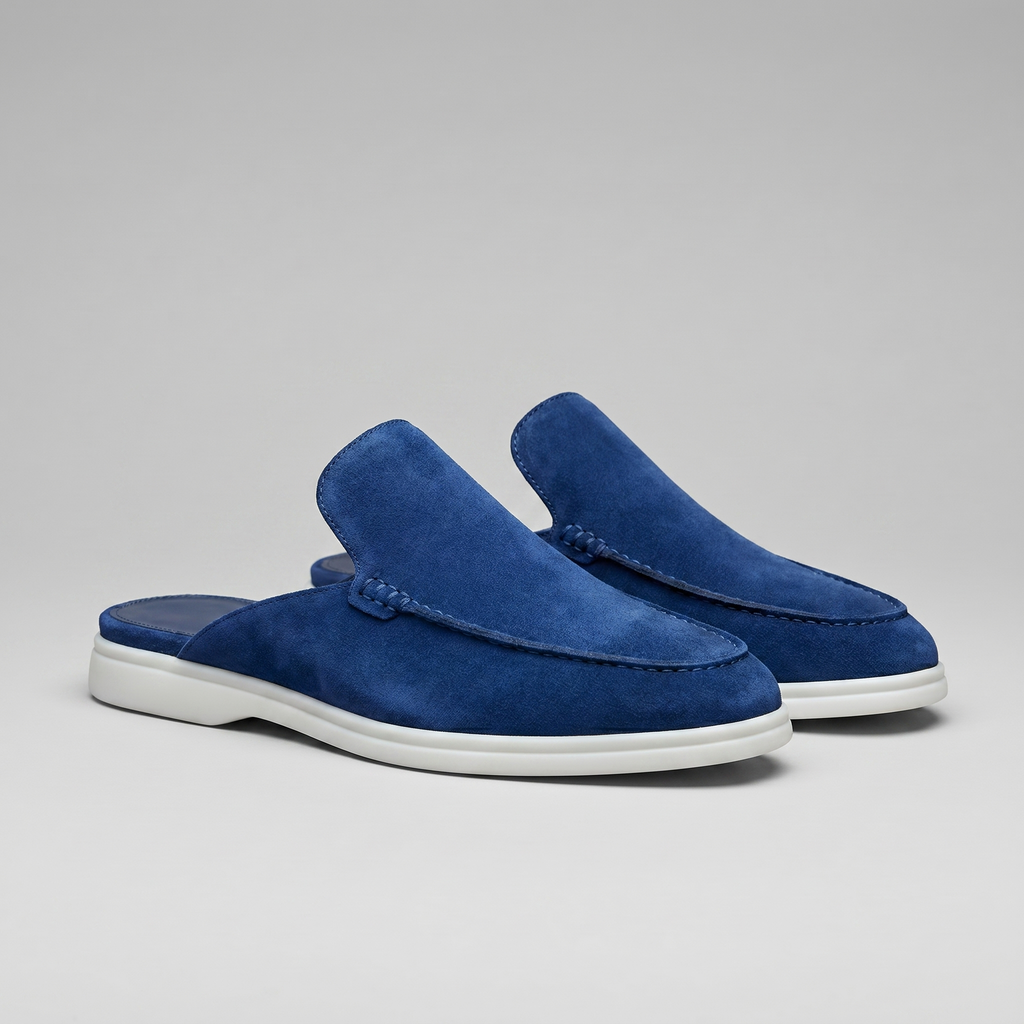 David | Stylish Backless Loafer Mens Slippers
