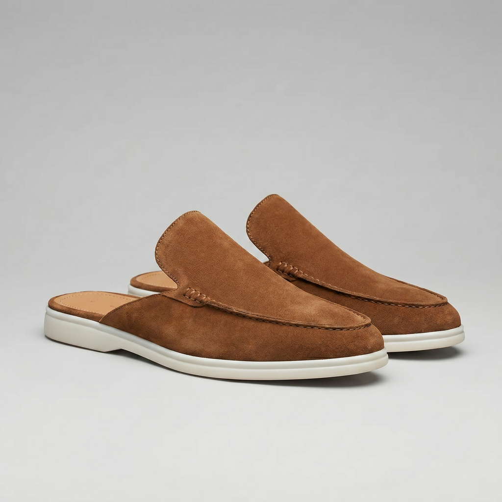 David | Stylish Backless Loafer Mens Slippers
