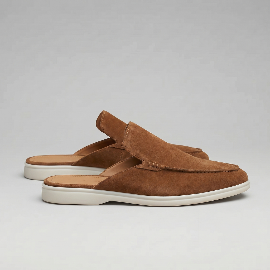 David | Stylish Backless Loafer Mens Slippers