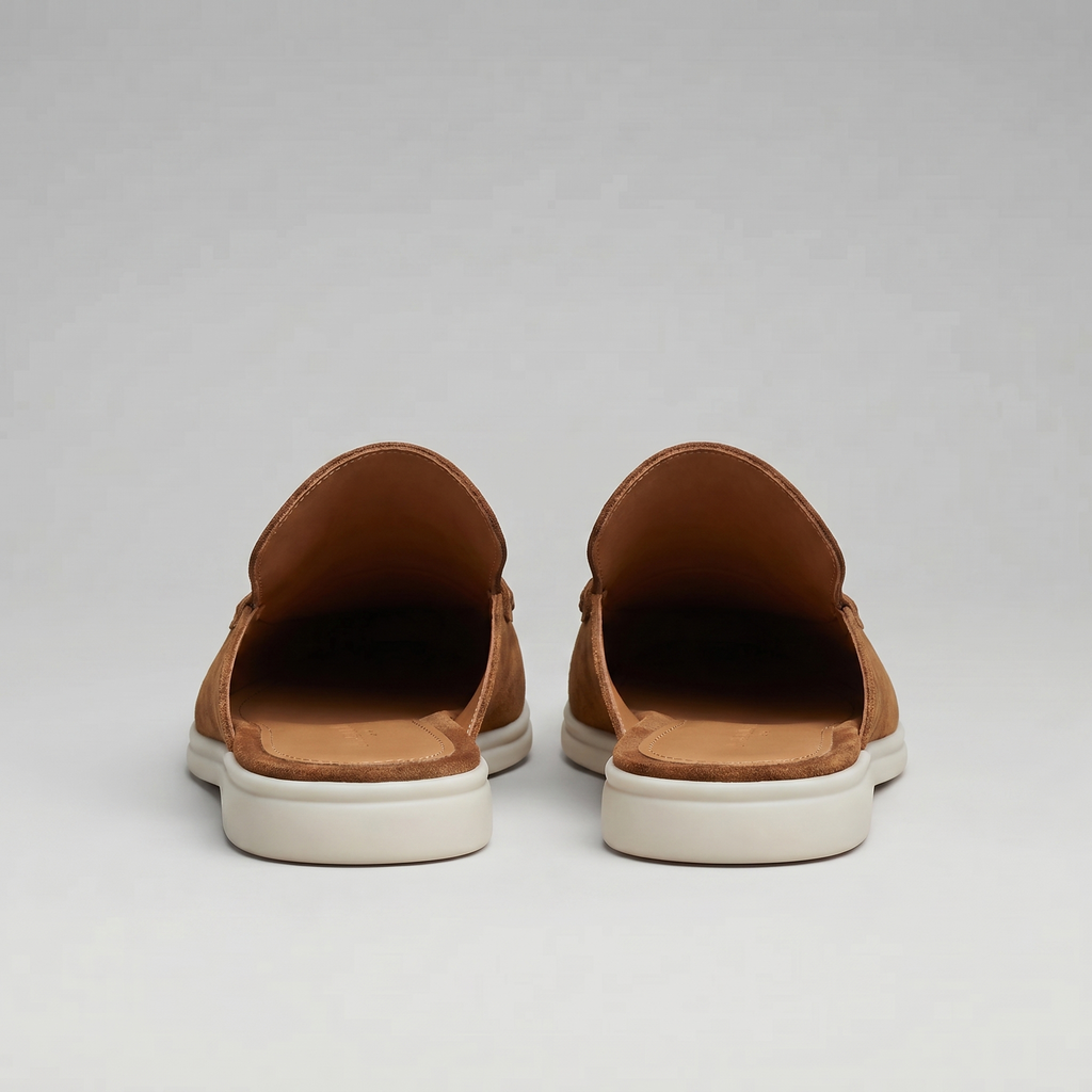 David | Stylish Backless Loafer Mens Slippers