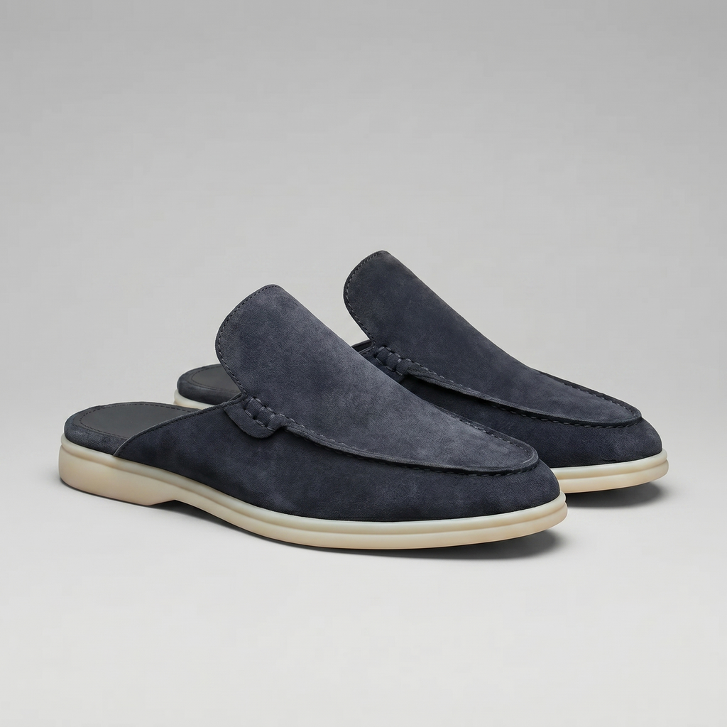 David | Stylish Backless Loafer Mens Slippers