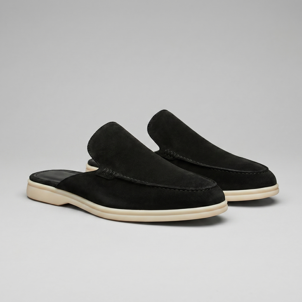 David | Stylish Backless Loafer Mens Slippers