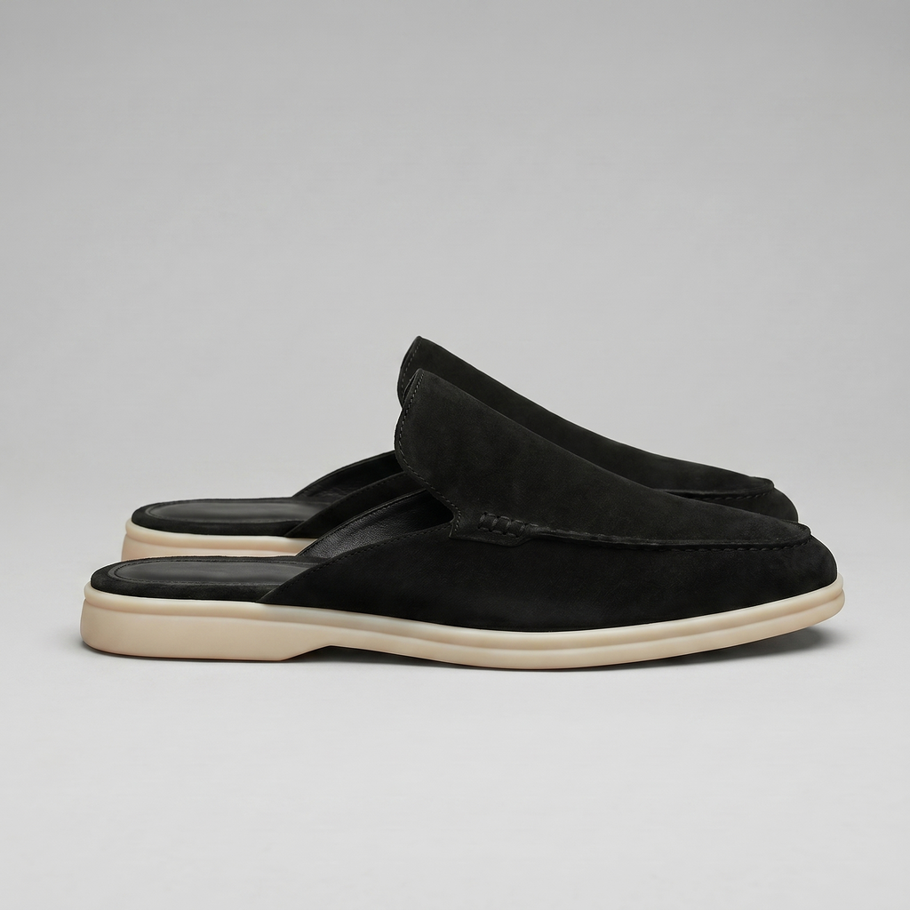 David | Stylish Backless Loafer Mens Slippers