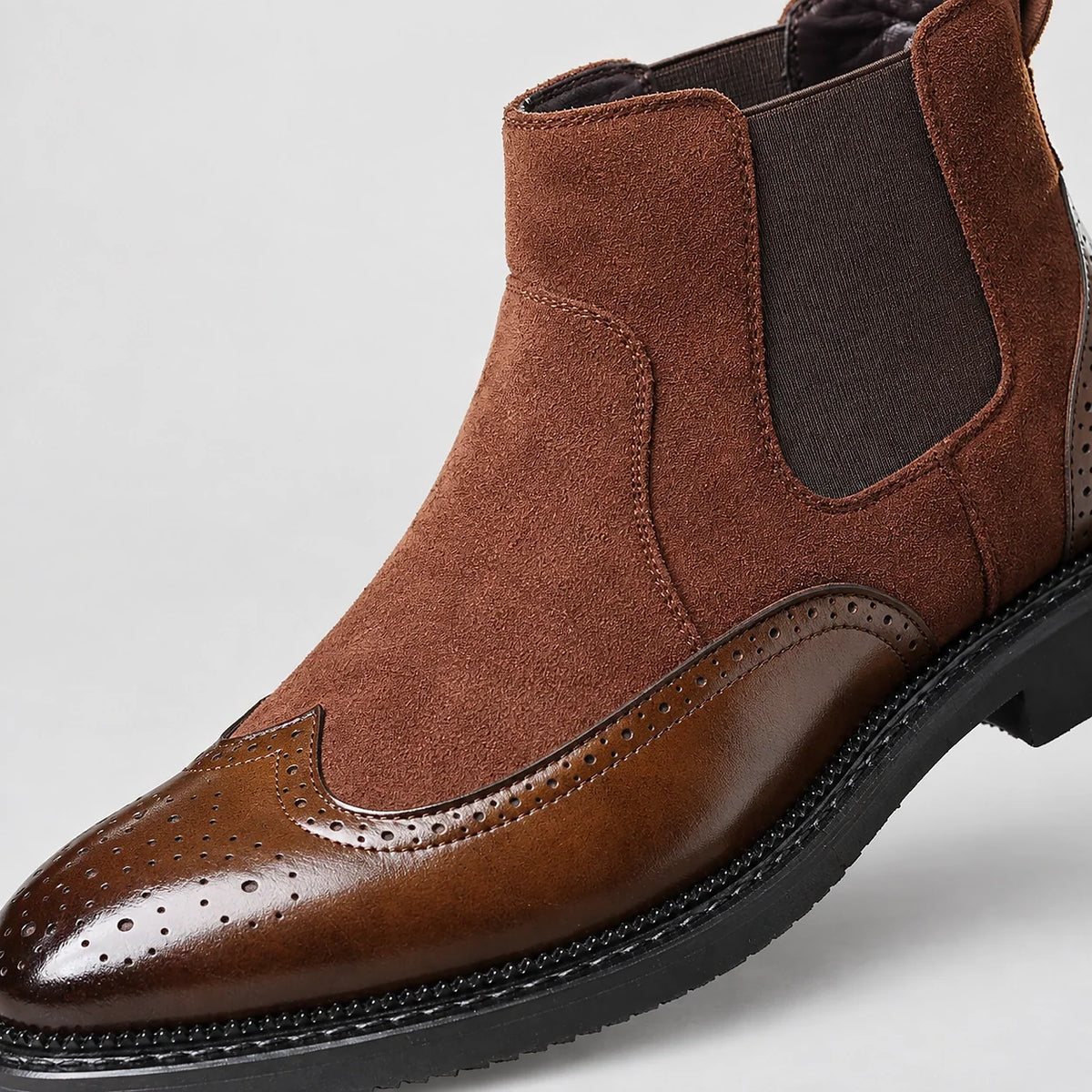David | Wingtip Brogue Chelsea Mens Boots