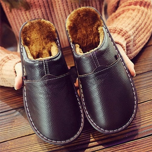 Dylan | Classic Fur-Lined Mule Mens Slippers