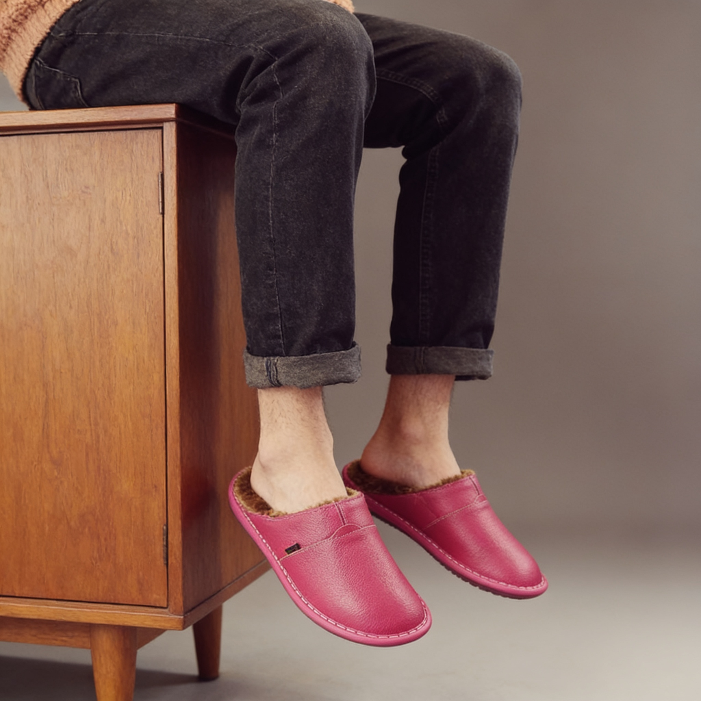 Dylan | Classic Fur-Lined Mule Mens Slippers
