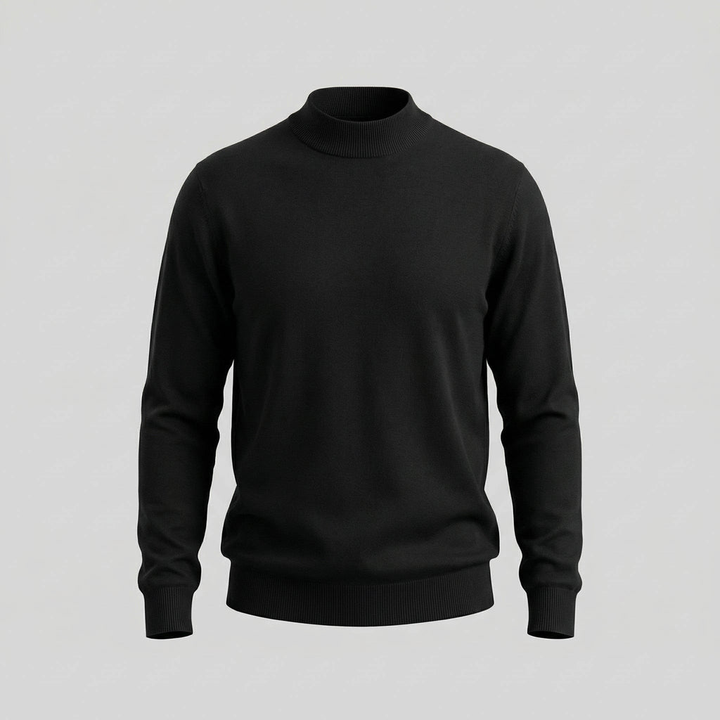 Dylan | Fine Knit Mock Neck Mens Jumpers