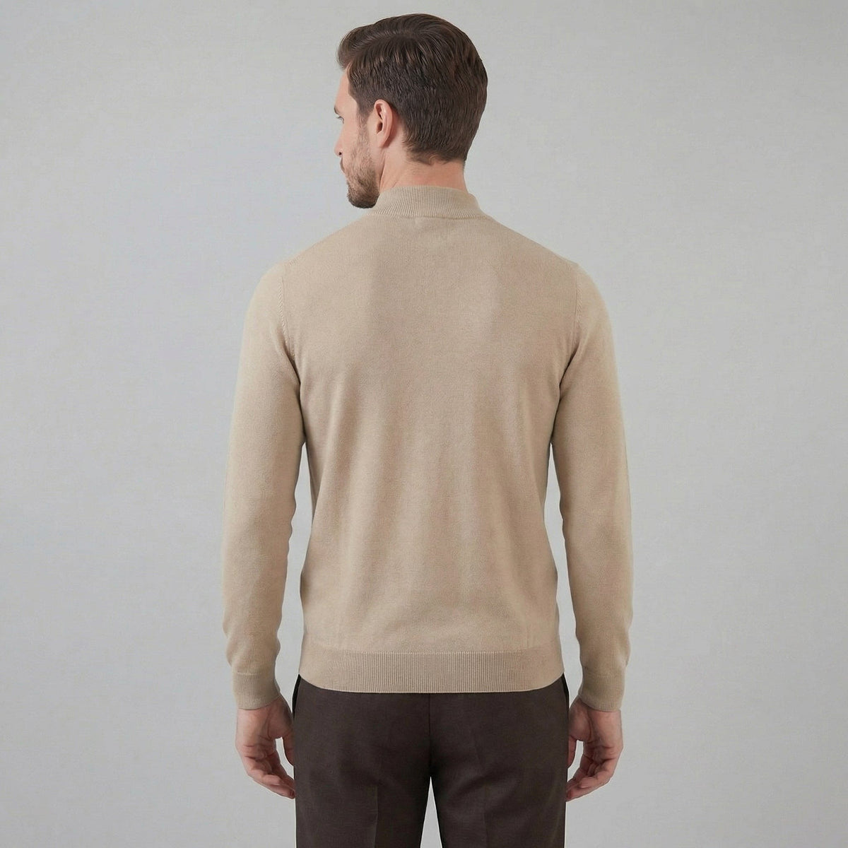 Dylan | Fine Knit Mock Neck Mens Jumpers