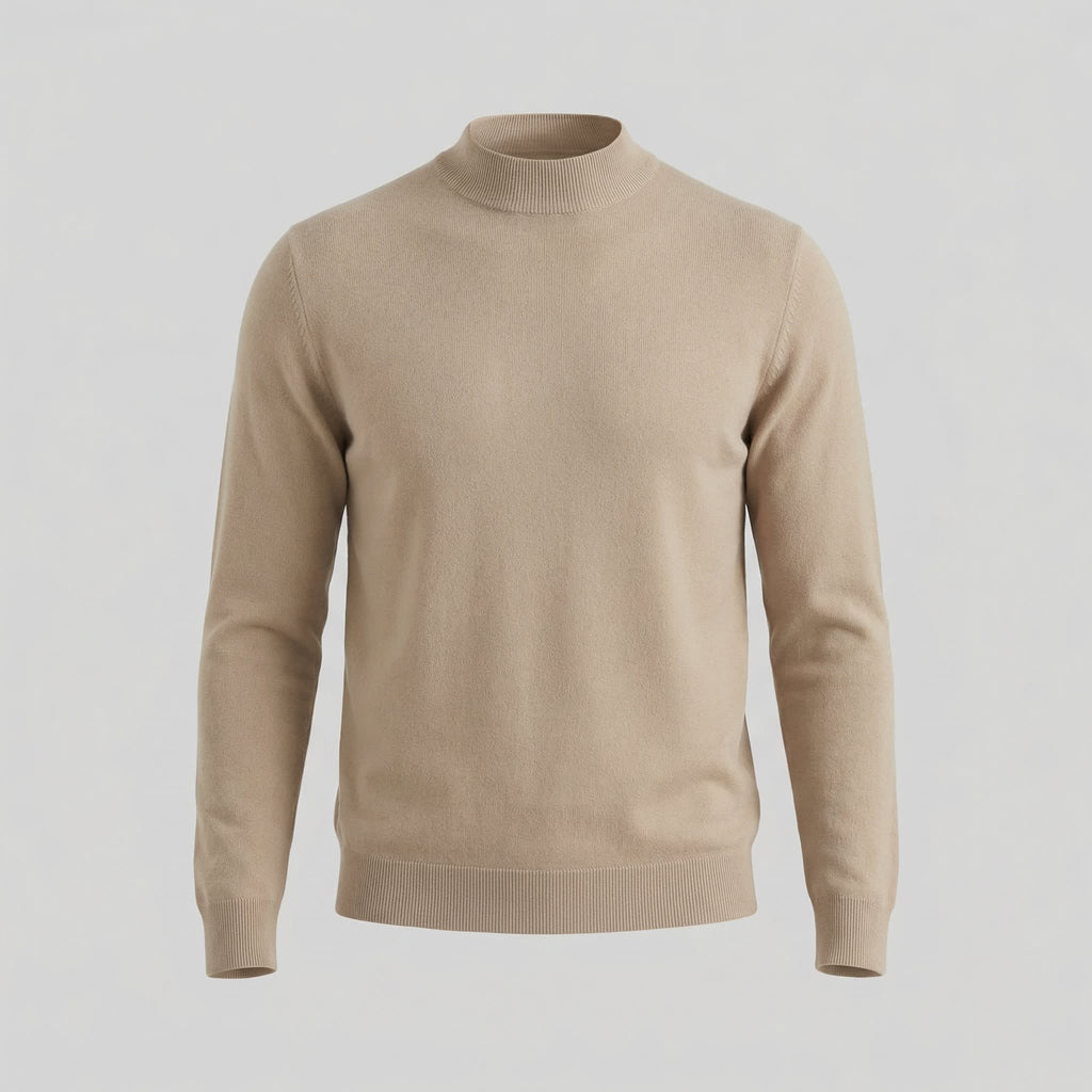 Dylan | Fine Knit Mock Neck Mens Jumpers
