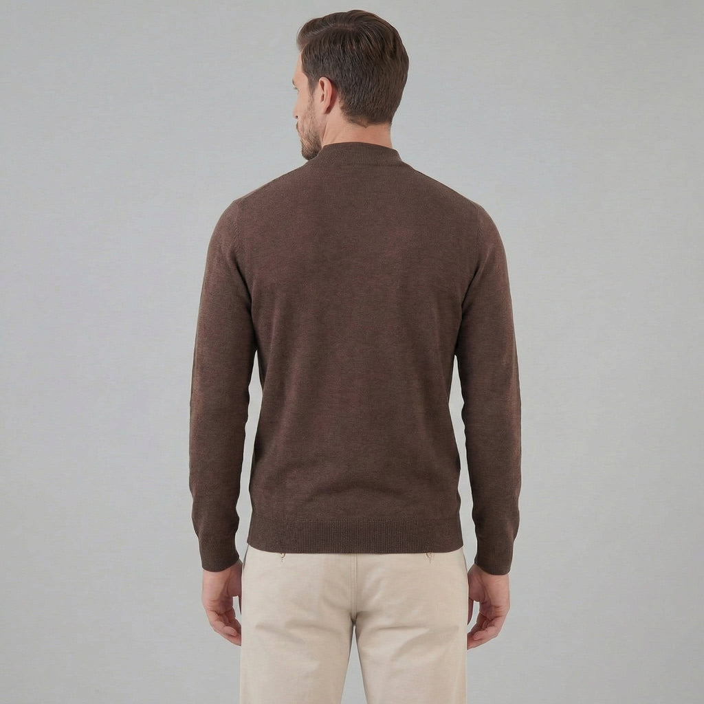 Dylan | Fine Knit Mock Neck Mens Jumpers