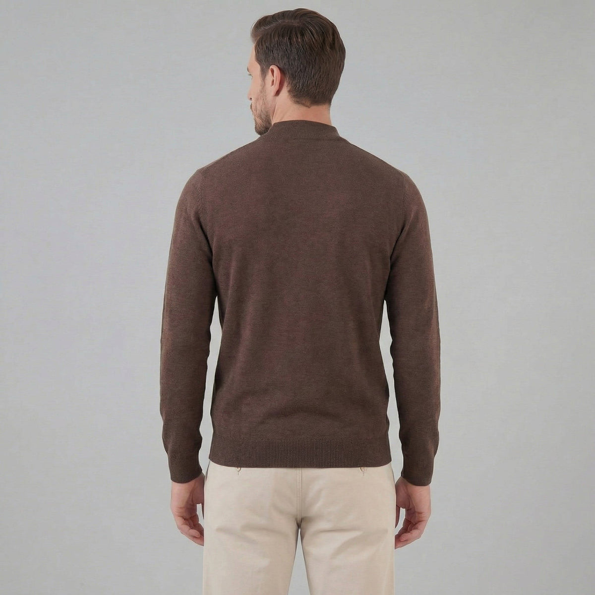 Dylan | Fine Knit Mock Neck Mens Jumpers