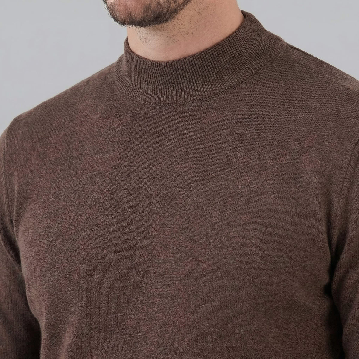 Dylan | Fine Knit Mock Neck Mens Jumpers