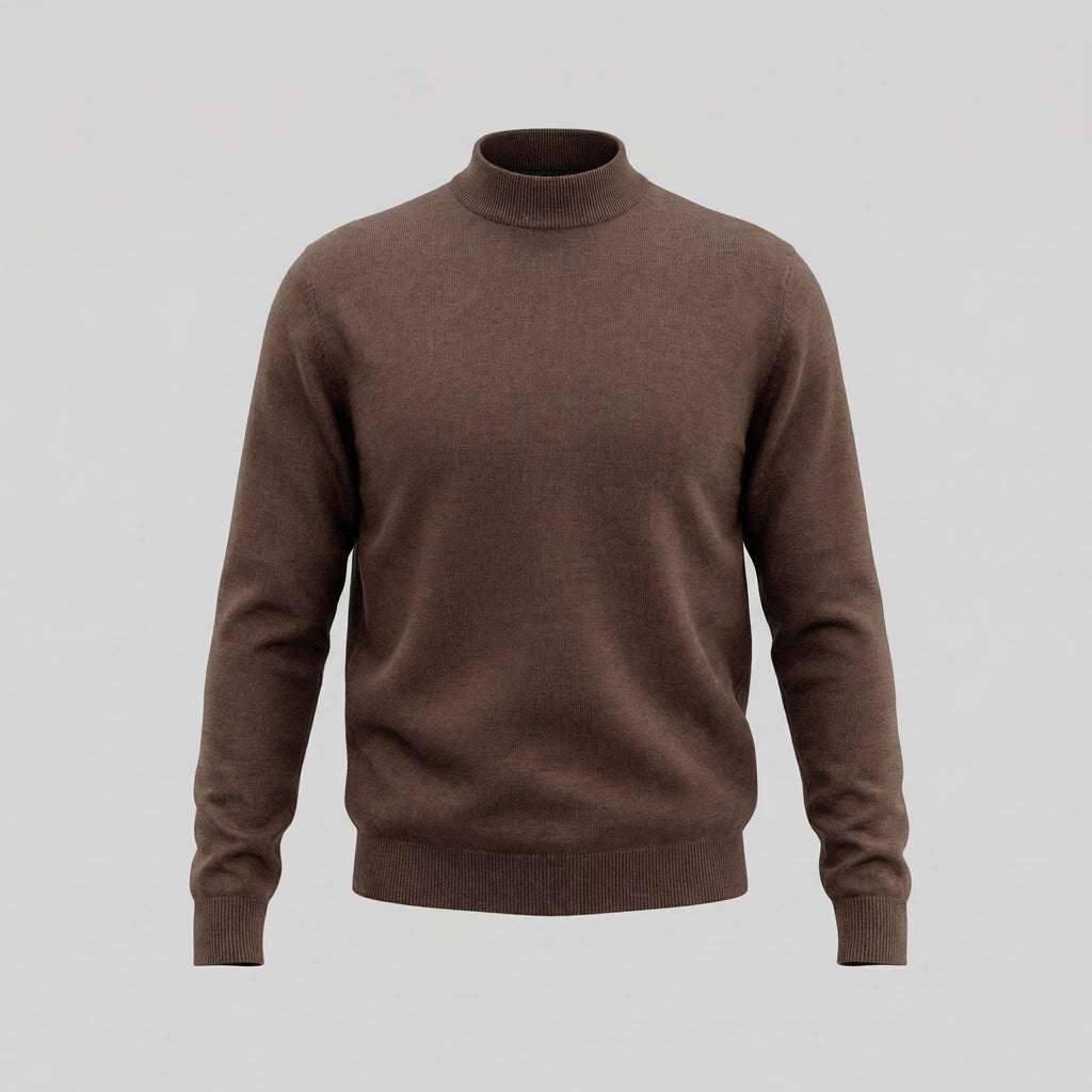 Dylan | Fine Knit Mock Neck Mens Jumpers