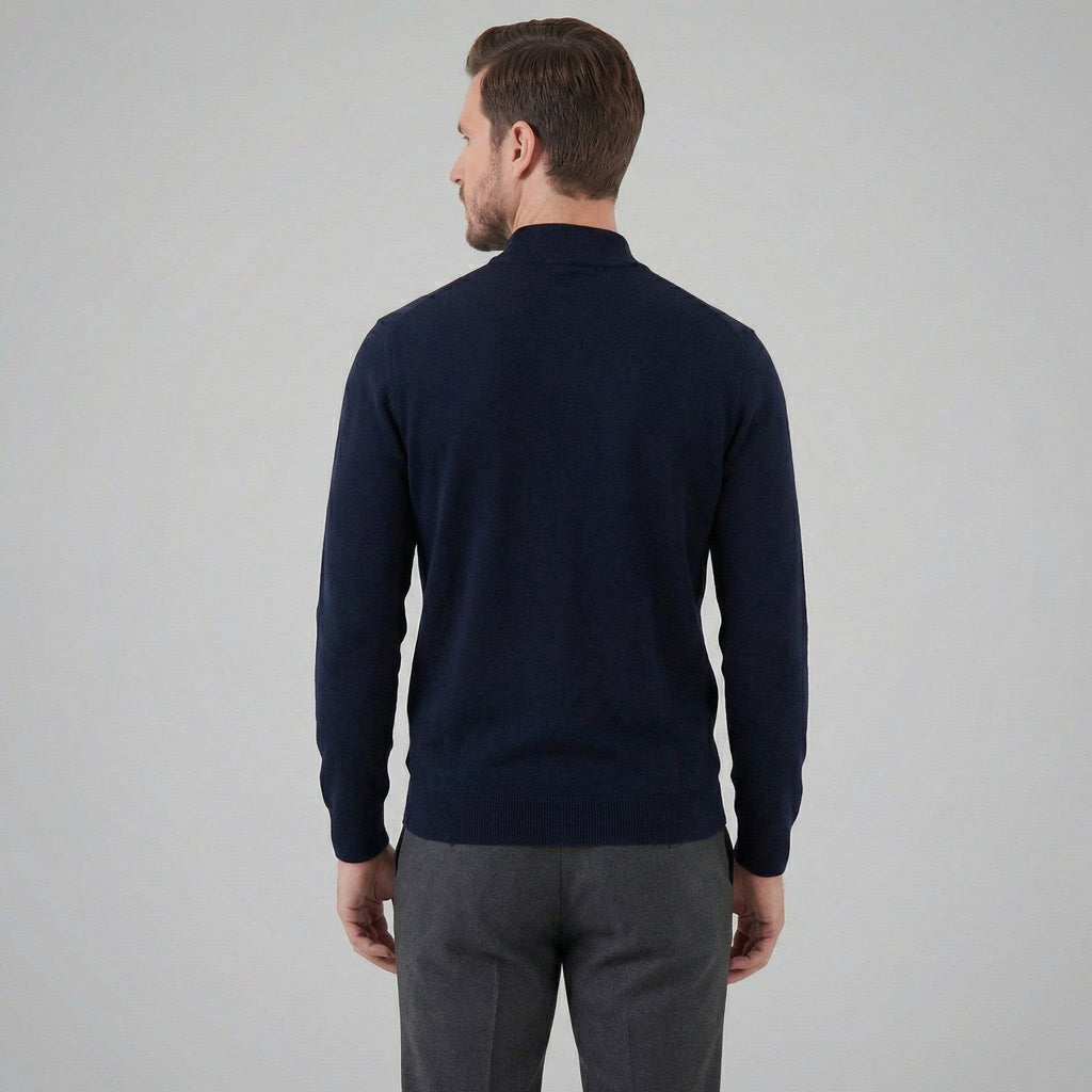 Dylan | Fine Knit Mock Neck Mens Jumpers