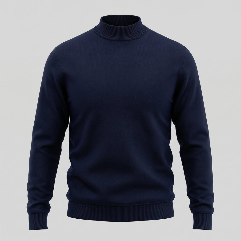 Dylan | Fine Knit Mock Neck Mens Jumpers