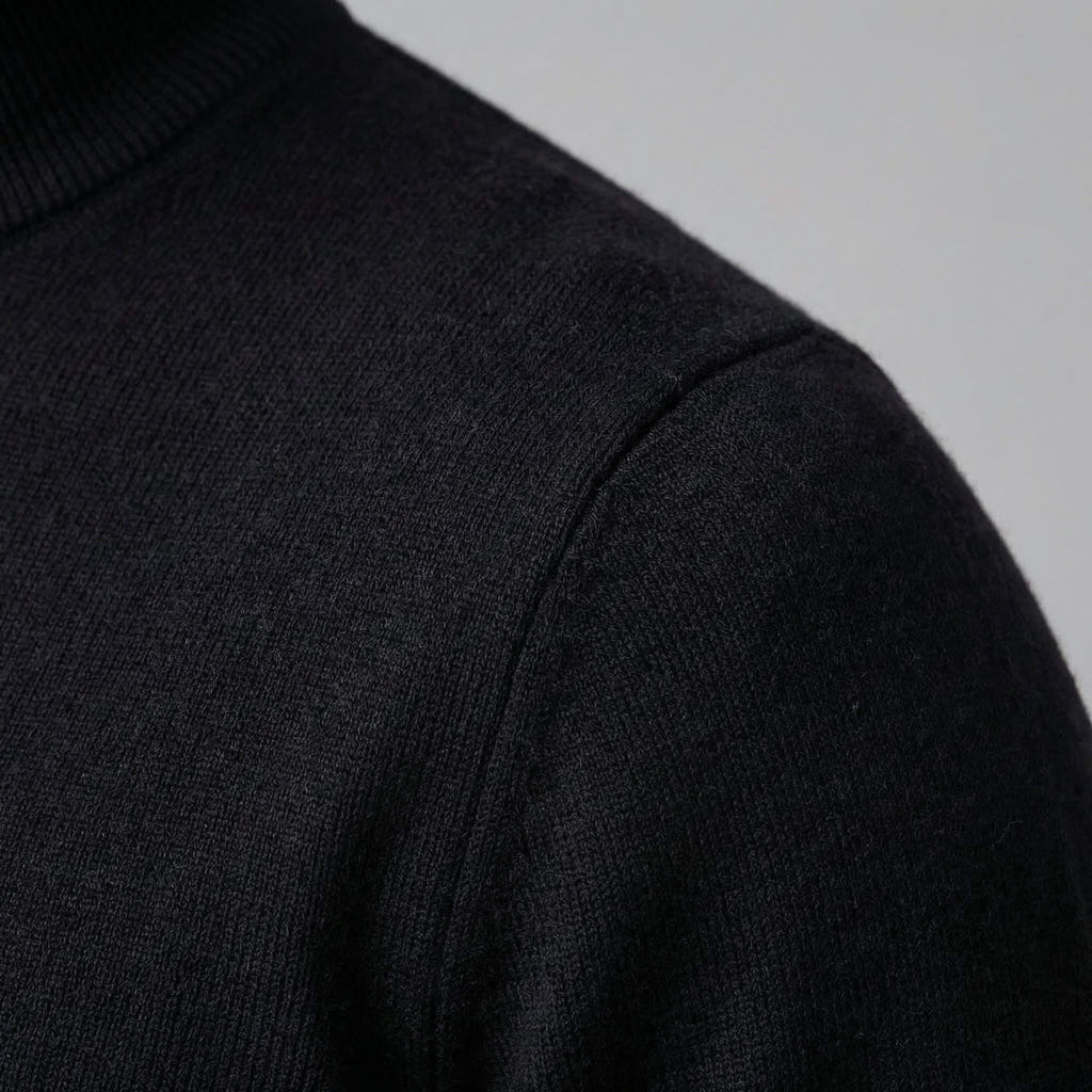 Dylan | Fine Knit Mock Neck Mens Jumpers