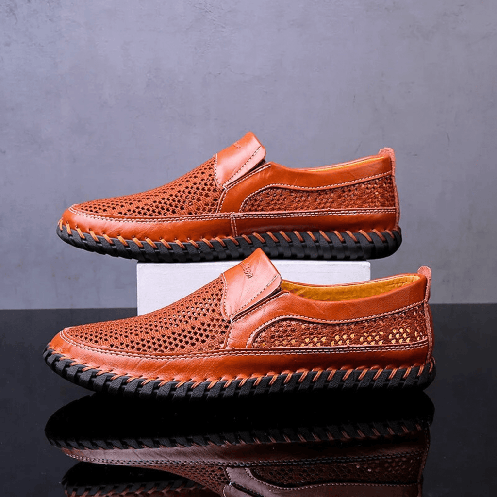 Dylan | Polished Woven Slip-On Orthopedic Shoes