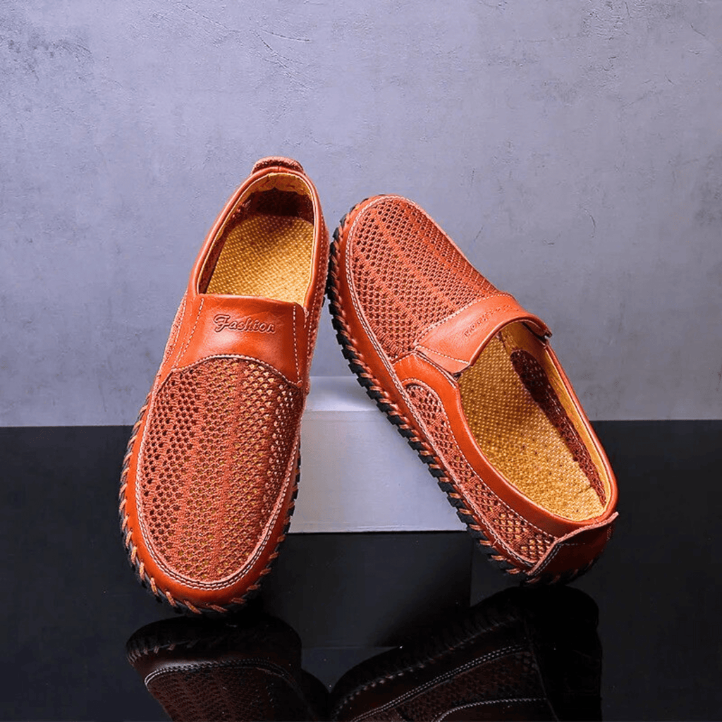 Dylan | Polished Woven Slip-On Orthopedic Shoes