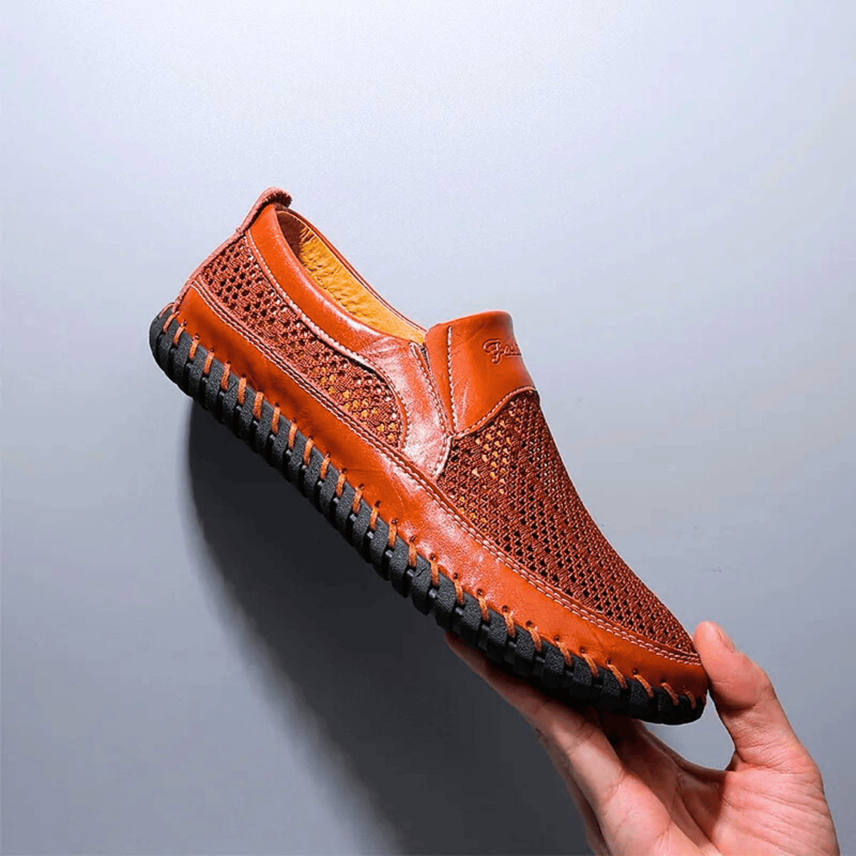 Dylan | Polished Woven Slip-On Orthopedic Shoes