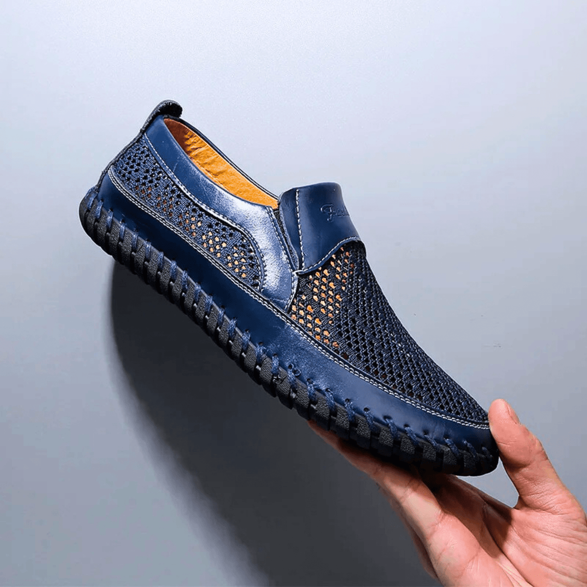 Dylan | Polished Woven Slip-On Orthopedic Shoes