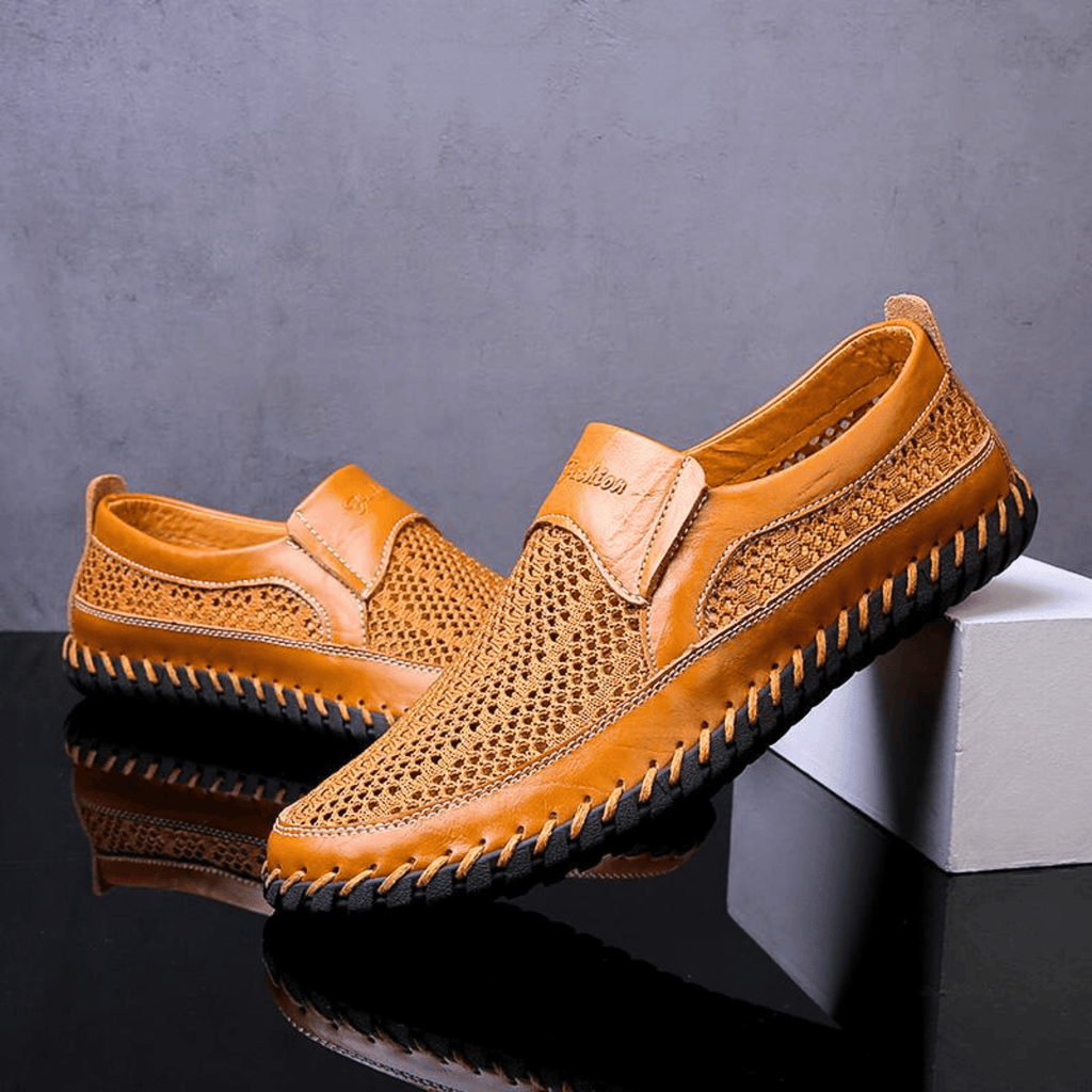Dylan | Polished Woven Slip-On Orthopedic Shoes