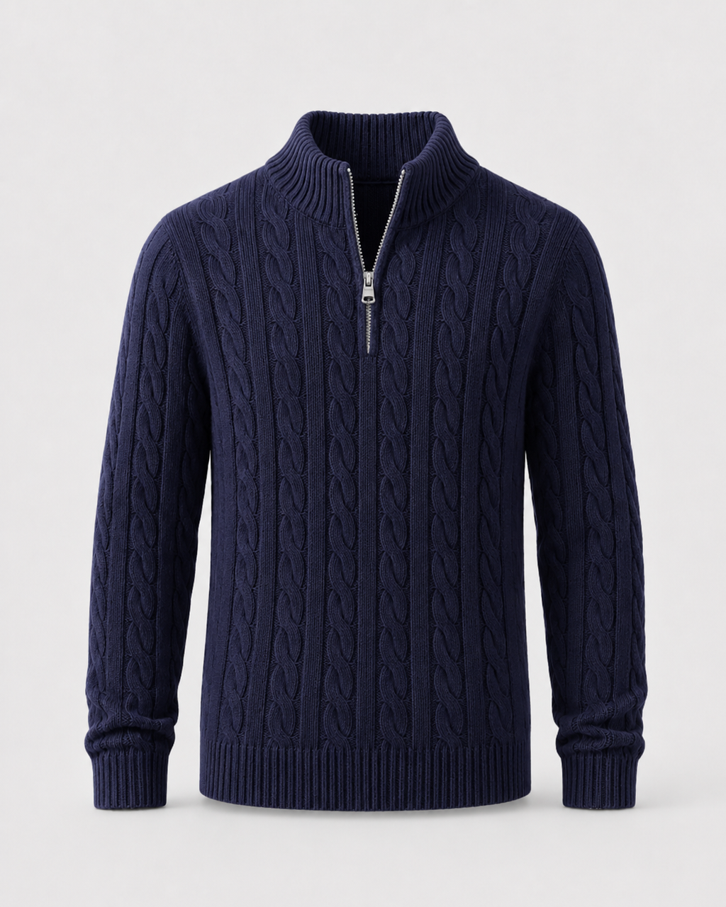 Dylan | Refined Cable Knit Quarter-Zip Mens Knit Jumper