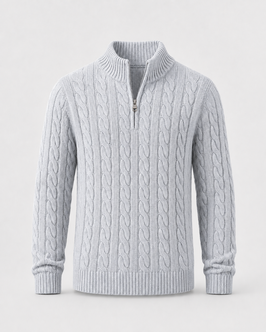 Dylan | Refined Cable Knit Quarter-Zip Mens Knit Jumper