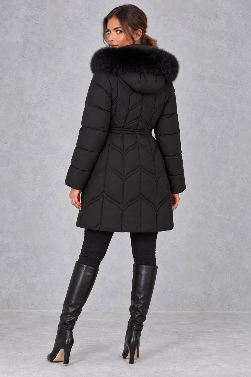 Eden | Cosy Hooded Quilted Fur Coats for Women