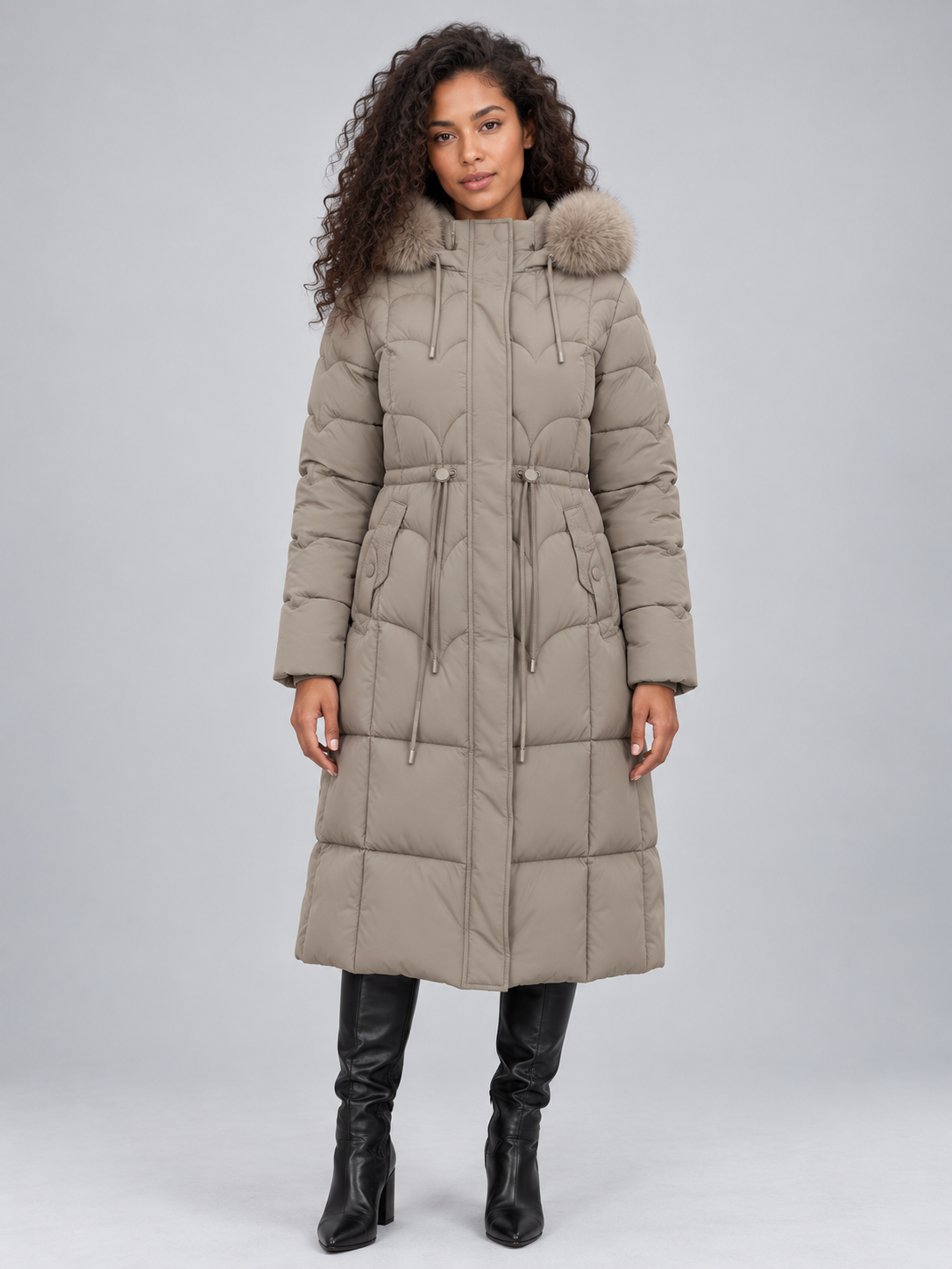 Eden | Timeless Longline Hooded Puffer Jacket Women
