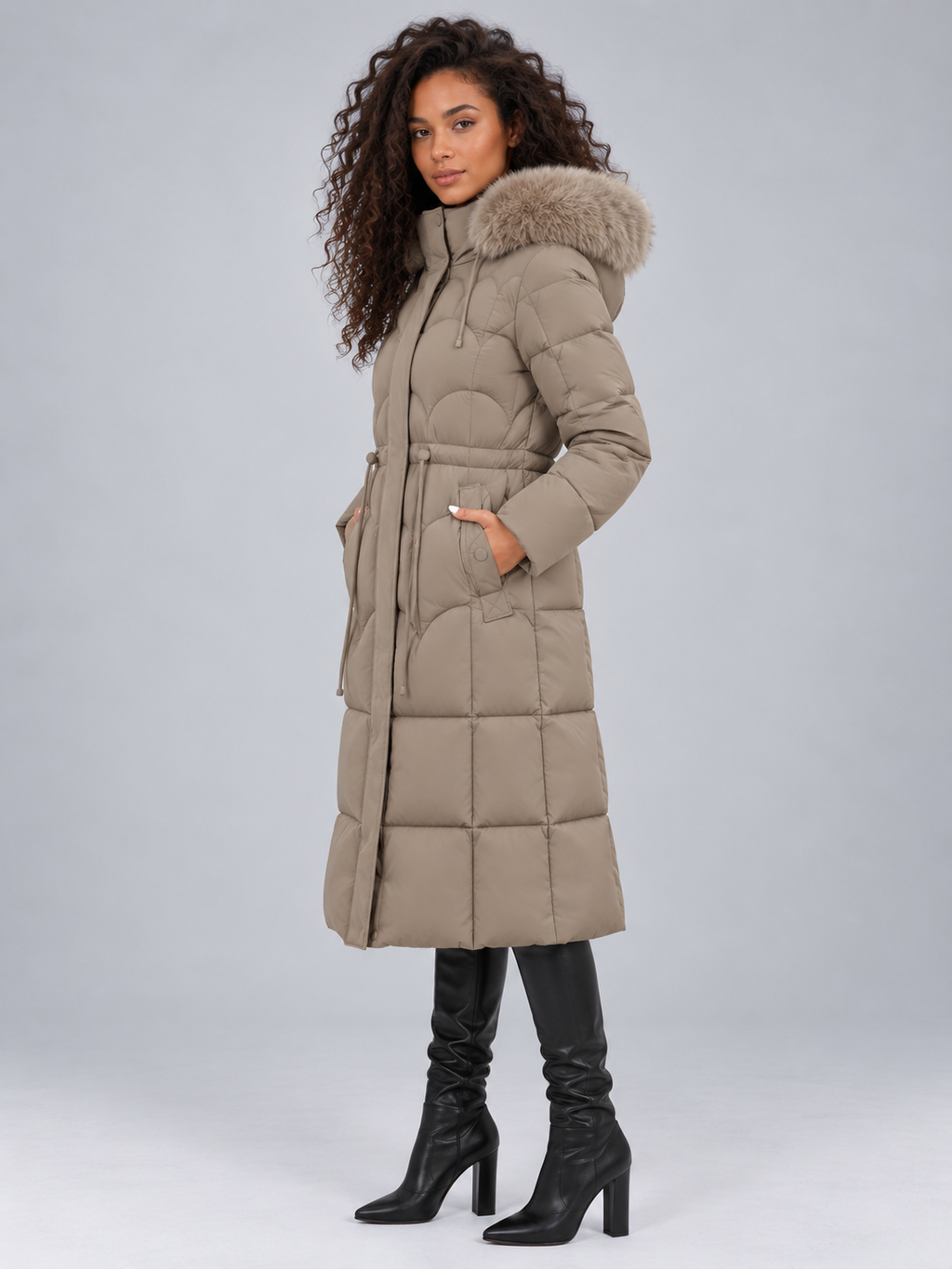 Eden | Timeless Longline Hooded Puffer Jacket Women