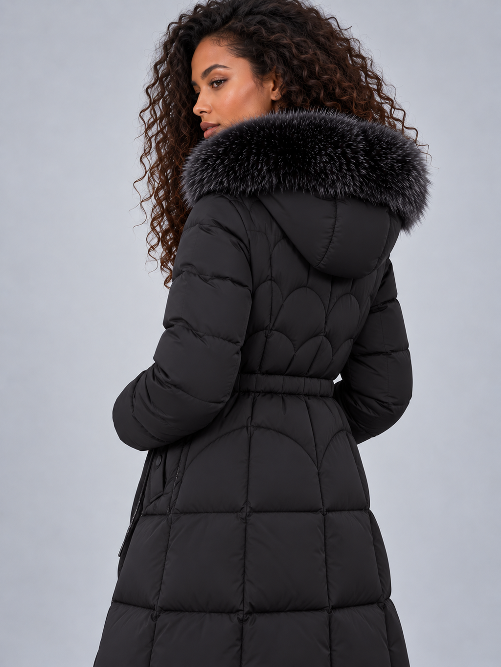 Eden | Timeless Longline Hooded Puffer Jacket Women