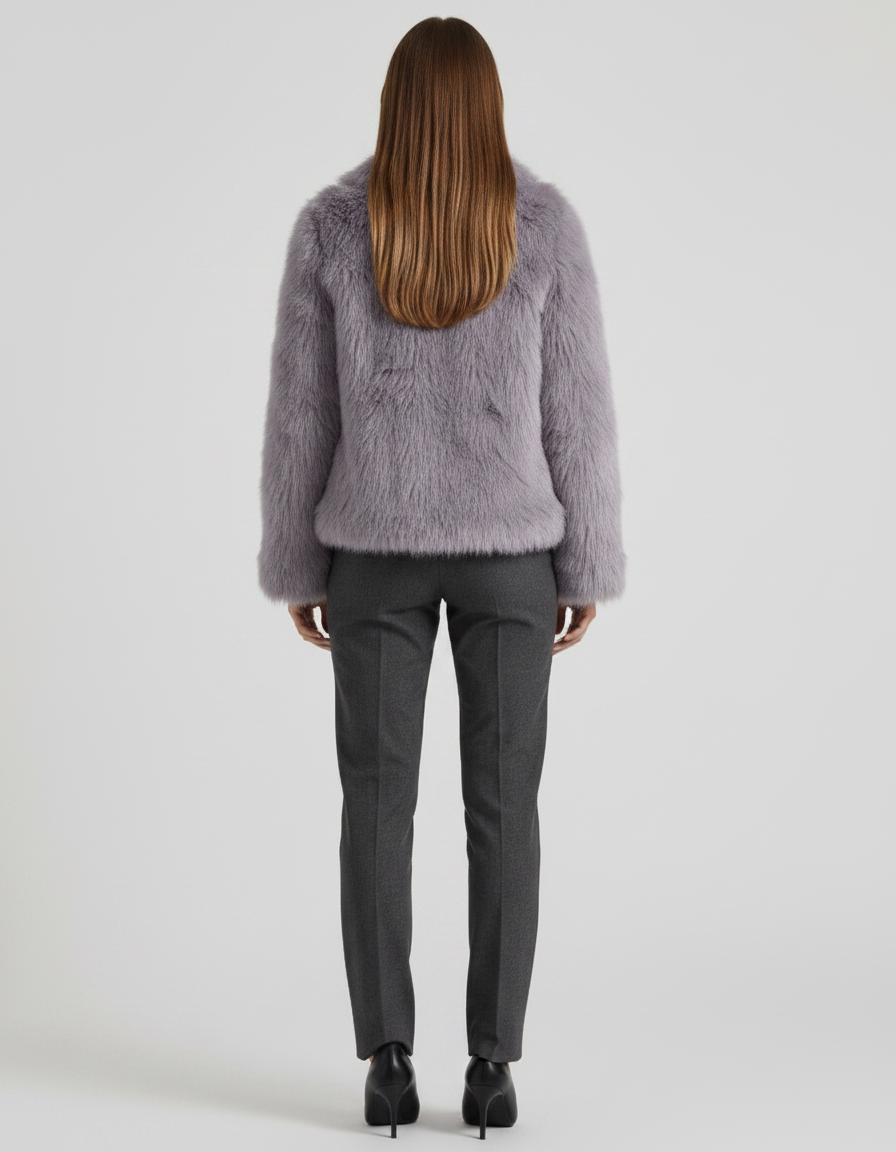 Eden | Timeless Shaggy Collared Faux Fur Coat