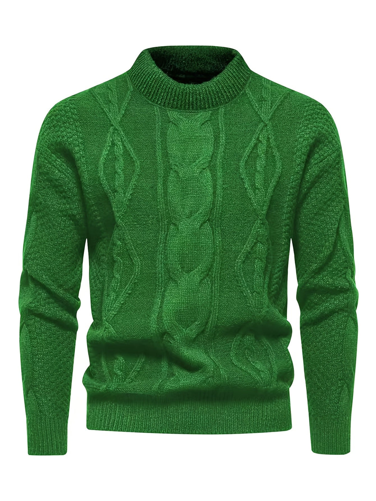 Edward | Cable Pattern Crew Neck Mens Knit Jumper