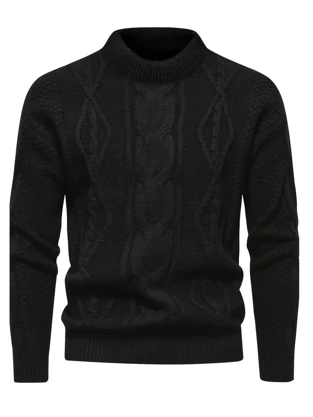 Edward | Cable Pattern Crew Neck Mens Knit Jumper