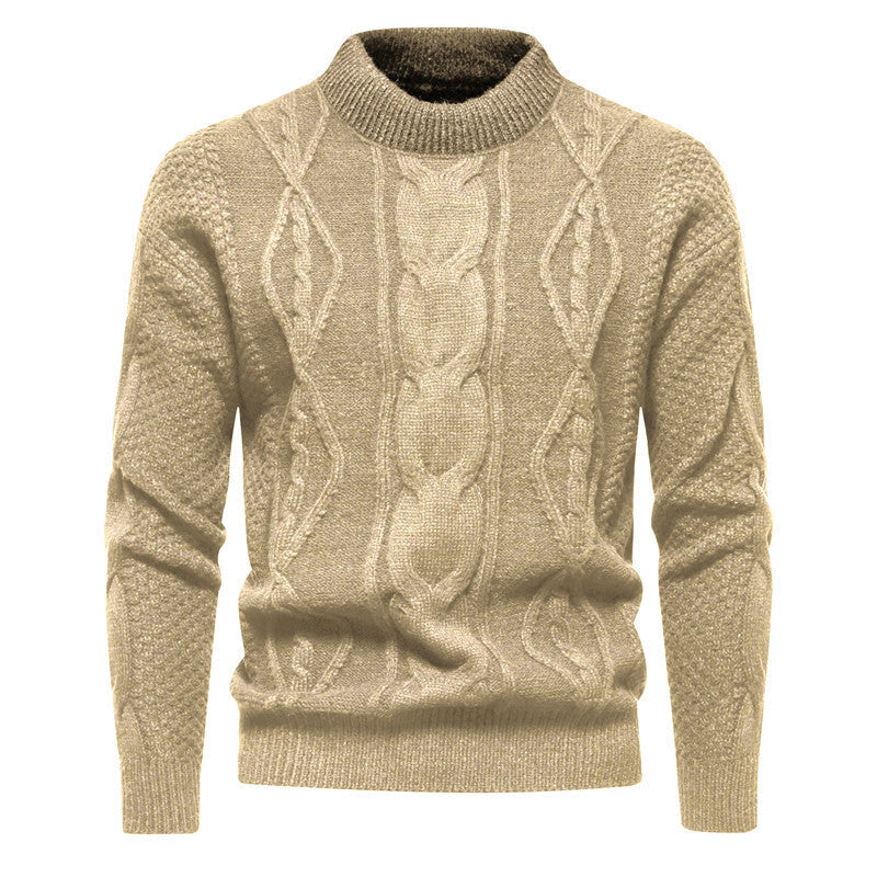 Edward | Cable Pattern Crew Neck Mens Knit Jumper
