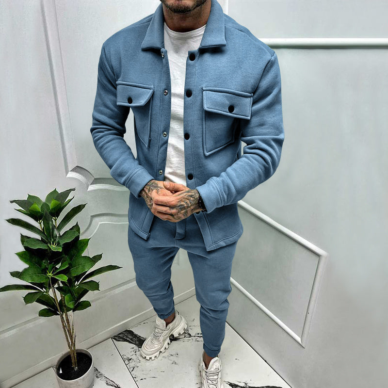 Edward | Chic Two-Piece Shacket Tracksuit Set