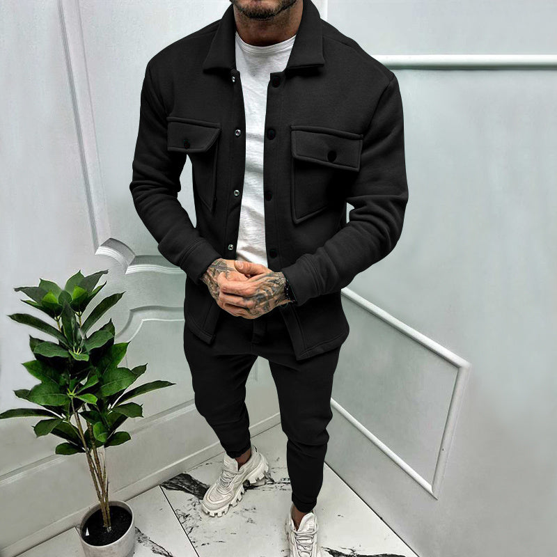 Edward | Chic Two-Piece Shacket Tracksuit Set