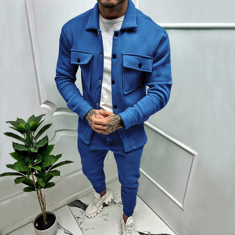 Edward | Chic Two-Piece Shacket Tracksuit Set