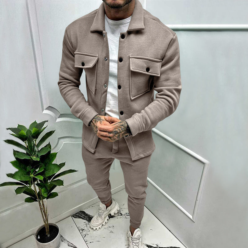 Edward | Chic Two-Piece Shacket Tracksuit Set