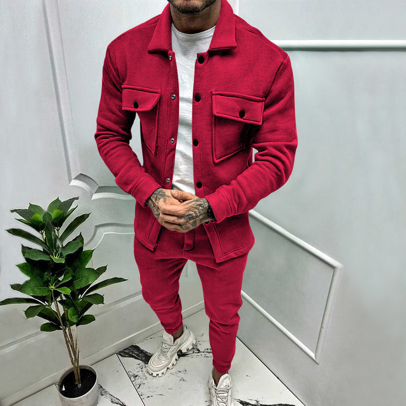 Edward | Chic Two-Piece Shacket Tracksuit Set