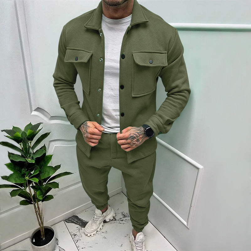 Edward | Chic Two-Piece Shacket Tracksuit Set