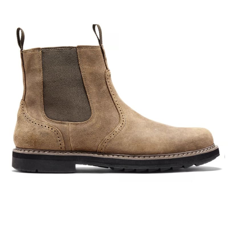 Edward | Cosy Brogue Chelsea Mens Boots