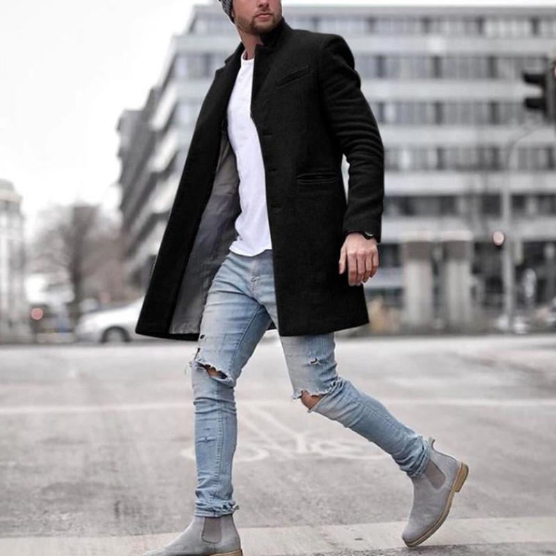 Edward | Elegant Tailored Long Mens Overcoat