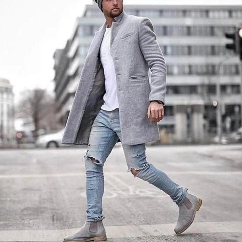 Edward | Elegant Tailored Long Mens Overcoat