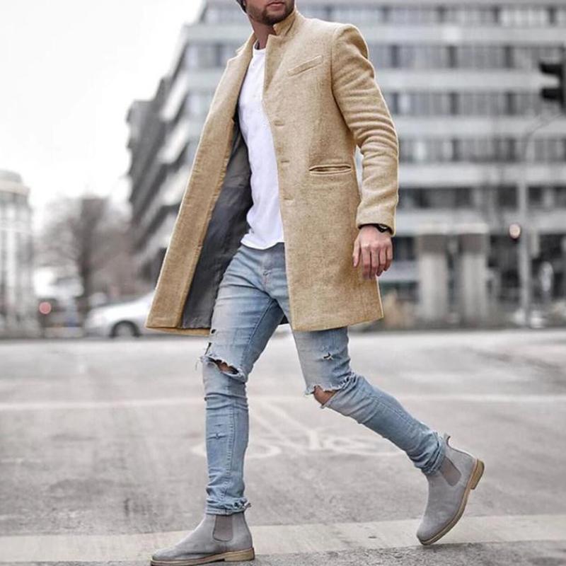 Edward | Elegant Tailored Long Mens Overcoat
