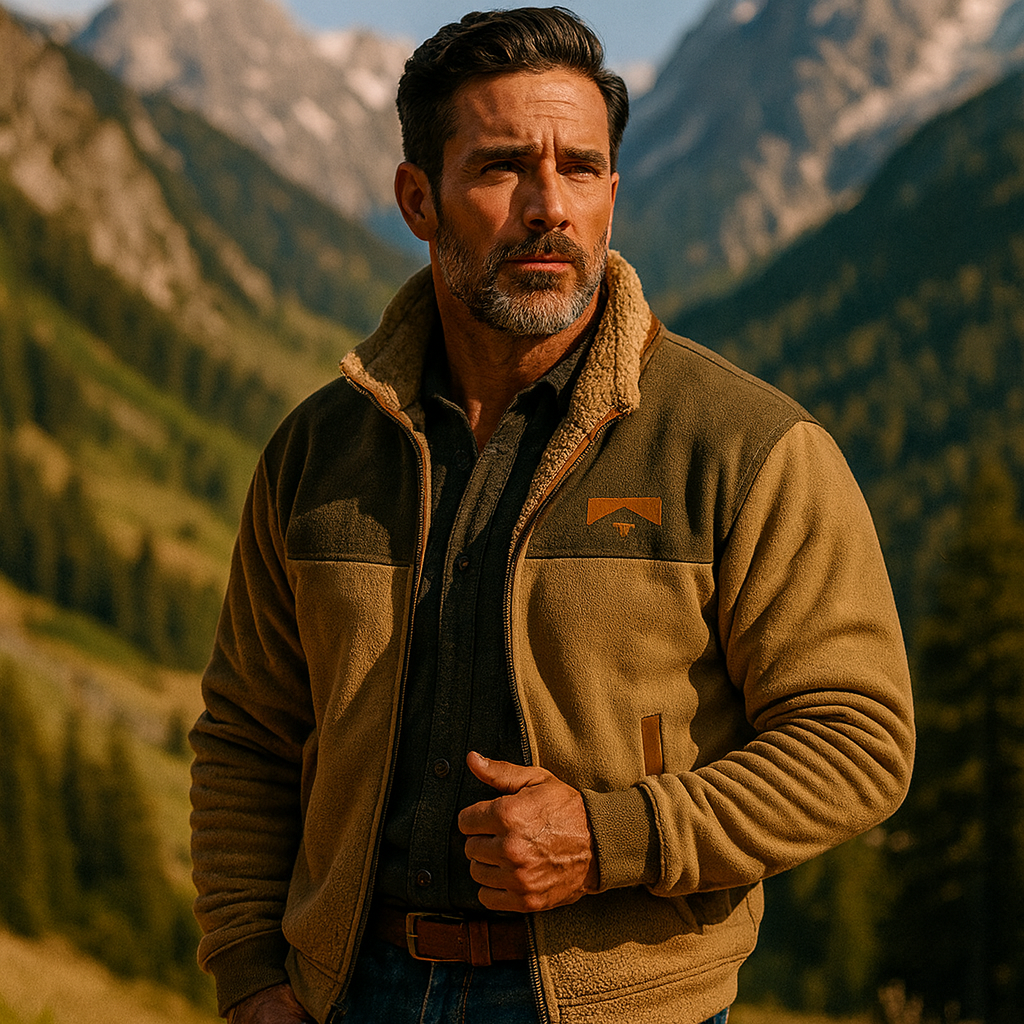 Edward | Full Zip Stand Collar Mens Fleece Jacket