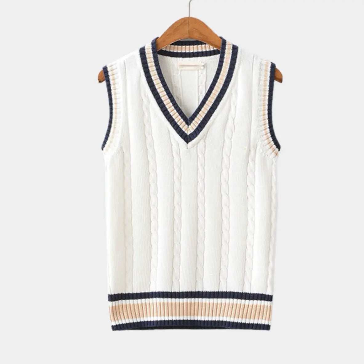 Edward | Sleeveless V-Neck Mens Knit Jumper
