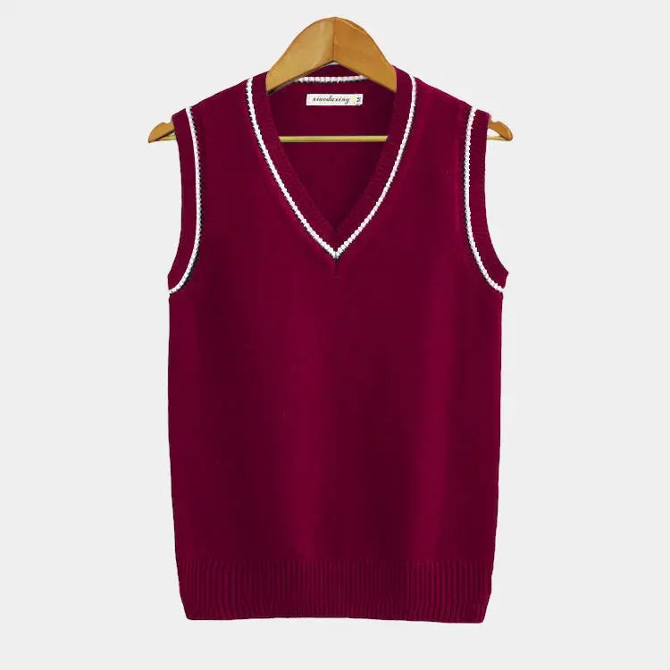 Edward | Sleeveless V-Neck Mens Knit Jumper