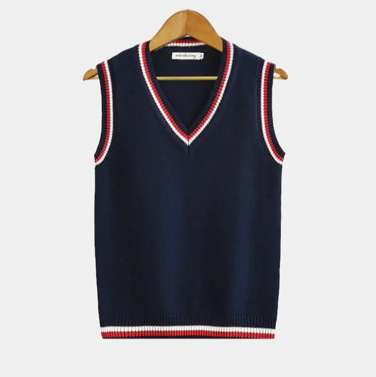 Edward | Sleeveless V-Neck Mens Knit Jumper